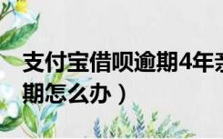 支付宝借呗逾期4年亲身经历（支付宝借呗逾期怎么办）