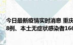 今日最新疫情实时消息 重庆11月12日新增本土确诊病例158例、本土无症状感染者1662例