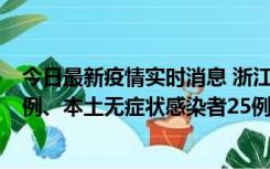 今日最新疫情实时消息 浙江11月12日新增本土确诊病例11例、本土无症状感染者25例