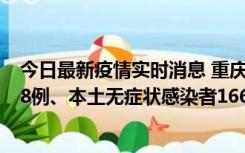 今日最新疫情实时消息 重庆11月12日新增本土确诊病例158例、本土无症状感染者1662例