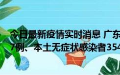 今日最新疫情实时消息 广东11月12日新增本土确诊病例727例、本土无症状感染者3541例