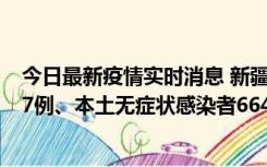 今日最新疫情实时消息 新疆乌鲁木齐市新增本土确诊病例27例、本土无症状感染者664例