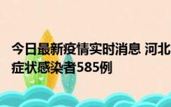 今日最新疫情实时消息 河北11月12日新增确诊病例4例、无症状感染者585例