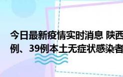 今日最新疫情实时消息 陕西11月12日新增17例本土确诊病例、39例本土无症状感染者