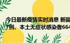 今日最新疫情实时消息 新疆乌鲁木齐市新增本土确诊病例27例、本土无症状感染者664例