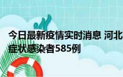 今日最新疫情实时消息 河北11月12日新增确诊病例4例、无症状感染者585例