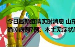 今日最新疫情实时消息 山东11月12日0时至24时新增本土确诊病例7例、本土无症状感染者182例