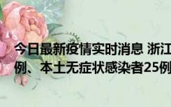 今日最新疫情实时消息 浙江11月12日新增本土确诊病例11例、本土无症状感染者25例