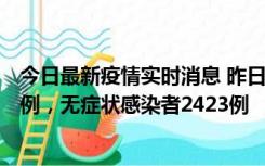 今日最新疫情实时消息 昨日河南新增新冠肺炎确诊病例242例，无症状感染者2423例