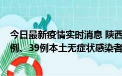 今日最新疫情实时消息 陕西11月12日新增17例本土确诊病例、39例本土无症状感染者