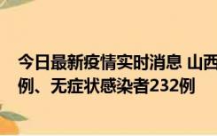 今日最新疫情实时消息 山西11月12日新增本土确诊病例40例、无症状感染者232例