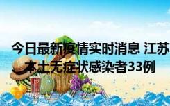 今日最新疫情实时消息 江苏11月12日新增本土确诊病例7例、本土无症状感染者33例