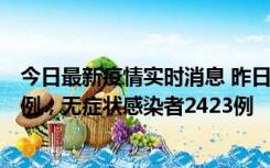 今日最新疫情实时消息 昨日河南新增新冠肺炎确诊病例242例，无症状感染者2423例