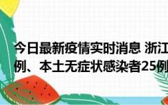 今日最新疫情实时消息 浙江11月12日新增本土确诊病例11例、本土无症状感染者25例