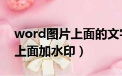 word图片上面的文字怎么去掉（word图片上面加水印）