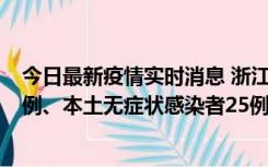 今日最新疫情实时消息 浙江11月12日新增本土确诊病例11例、本土无症状感染者25例