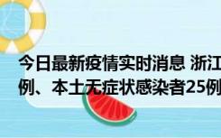 今日最新疫情实时消息 浙江11月12日新增本土确诊病例11例、本土无症状感染者25例