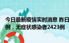 今日最新疫情实时消息 昨日河南新增新冠肺炎确诊病例242例，无症状感染者2423例