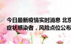 今日最新疫情实时消息 北京昌平新增7名确诊病例和6名无症状感染者，风险点位公布