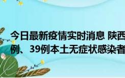 今日最新疫情实时消息 陕西11月12日新增17例本土确诊病例、39例本土无症状感染者