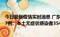 今日最新疫情实时消息 广东11月12日新增本土确诊病例727例、本土无症状感染者3541例