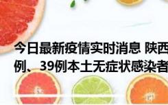 今日最新疫情实时消息 陕西11月12日新增17例本土确诊病例、39例本土无症状感染者