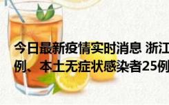 今日最新疫情实时消息 浙江11月12日新增本土确诊病例11例、本土无症状感染者25例