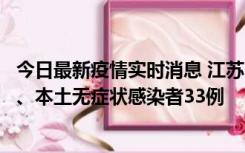 今日最新疫情实时消息 江苏11月12日新增本土确诊病例7例、本土无症状感染者33例