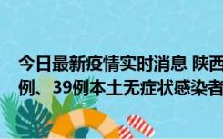 今日最新疫情实时消息 陕西11月12日新增17例本土确诊病例、39例本土无症状感染者