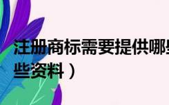 注册商标需要提供哪些资料（商标注册需要哪些资料）