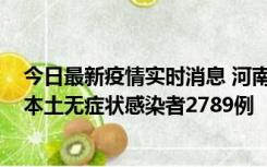 今日最新疫情实时消息 河南昨日新增本土确诊病例225例，本土无症状感染者2789例