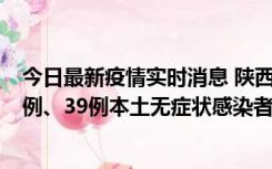 今日最新疫情实时消息 陕西11月12日新增17例本土确诊病例、39例本土无症状感染者