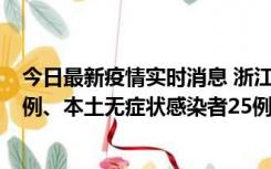 今日最新疫情实时消息 浙江11月12日新增本土确诊病例11例、本土无症状感染者25例