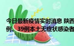 今日最新疫情实时消息 陕西11月12日新增17例本土确诊病例、39例本土无症状感染者