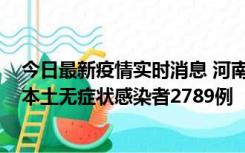 今日最新疫情实时消息 河南昨日新增本土确诊病例225例，本土无症状感染者2789例