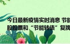 今日最新疫情实时消息 节能风电：11月28日开市起公司A股股票和“节能转债”复牌