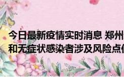 今日最新疫情实时消息 郑州通报关于新增新冠肺炎确诊病例和无症状感染者涉及风险点位