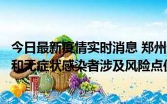 今日最新疫情实时消息 郑州通报关于新增新冠肺炎确诊病例和无症状感染者涉及风险点位