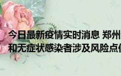 今日最新疫情实时消息 郑州通报关于新增新冠肺炎确诊病例和无症状感染者涉及风险点位