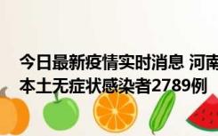 今日最新疫情实时消息 河南昨日新增本土确诊病例225例，本土无症状感染者2789例