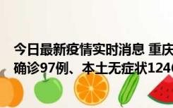 今日最新疫情实时消息 重庆：11月14日0-18时，新增本土确诊97例、本土无症状1246例