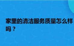 家里的清洁服务质量怎么样？你能打扫房子吗？家里地方多吗？