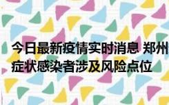 今日最新疫情实时消息 郑州通报新增新冠肺炎确诊病例和无症状感染者涉及风险点位