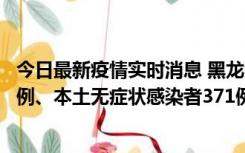 今日最新疫情实时消息 黑龙江11月14日新增本土确诊病例5例、本土无症状感染者371例