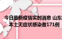 今日最新疫情实时消息 山东11月14日新增本土确诊病例8例、本土无症状感染者171例