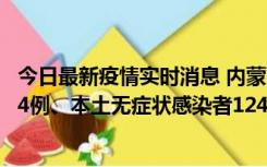 今日最新疫情实时消息 内蒙古11月14日新增本土确诊病例84例、本土无症状感染者1247例