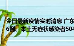 今日最新疫情实时消息 广东11月14日新增本土确诊病例586例、本土无症状感染者5047例