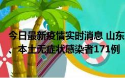 今日最新疫情实时消息 山东11月14日新增本土确诊病例8例、本土无症状感染者171例