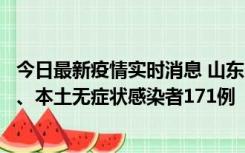 今日最新疫情实时消息 山东11月14日新增本土确诊病例8例、本土无症状感染者171例