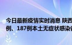 今日最新疫情实时消息 陕西11月14日新增40例本土确诊病例、187例本土无症状感染者